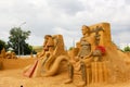 Exhibition of sand sculptures.